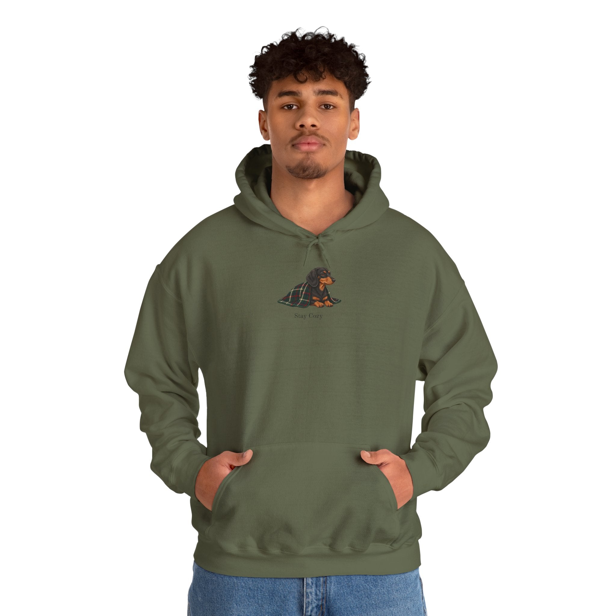 Stay Cozy Dackel Hoodie - Unisex Pullover mit Dackel Motiv