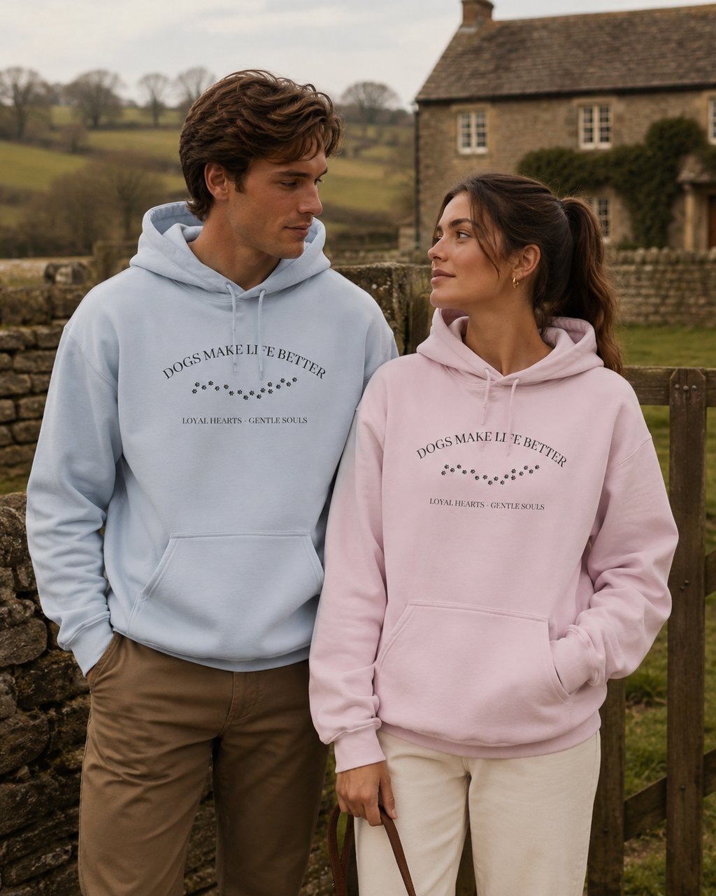Dogs Make Life Better – Cozy Unisex Hoodie