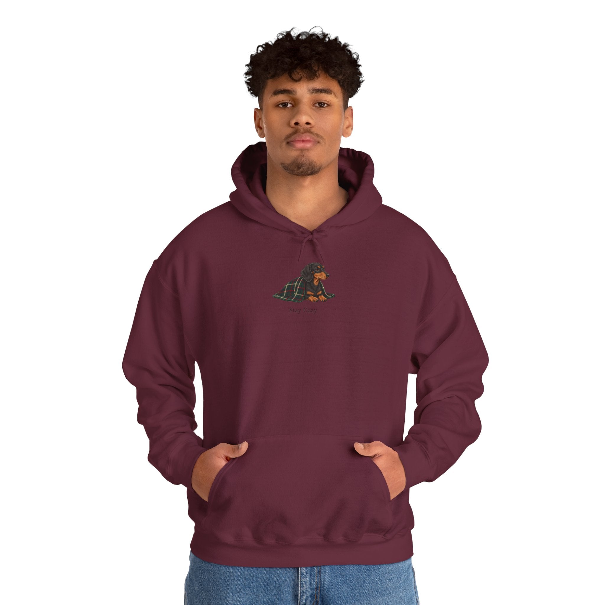 Stay Cozy Dackel Hoodie - Unisex Pullover mit Dackel Motiv
